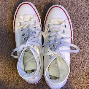 White Hightop Converse